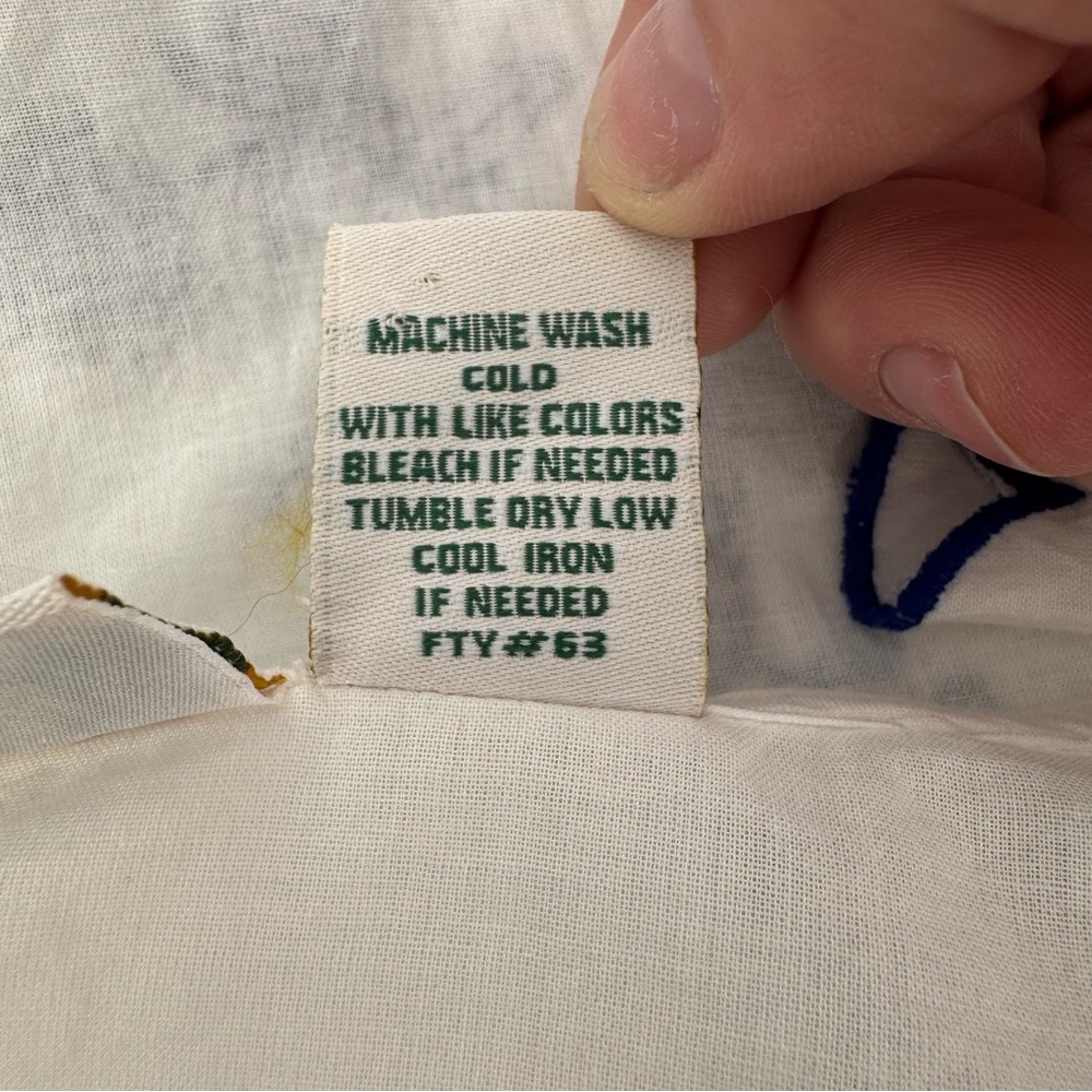 Collections Etc. 100% Cotton White Floral Embroidered Peasant Dress Medium - Picture 9 of 11